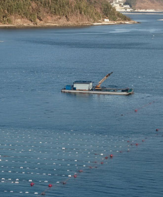 해상 및 육상 드론 배송 물류 서비스 이미지