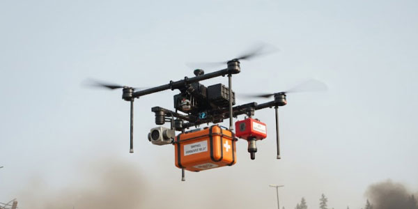 재난 대응 솔루션 드론·AI 기반 실시간 재난 진압 시스템 이미지